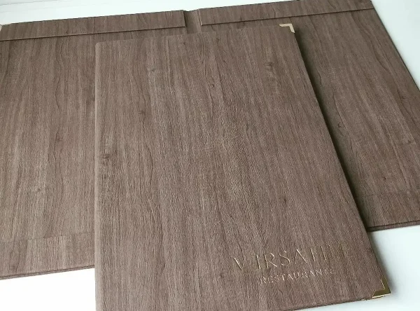 LEN18MD Ementa Sintetica Matte Diptica madeira Ementa Sintética Mate Díptica madeira